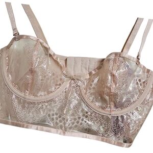 Savage X Fenty Cream Lace Bra Intimates